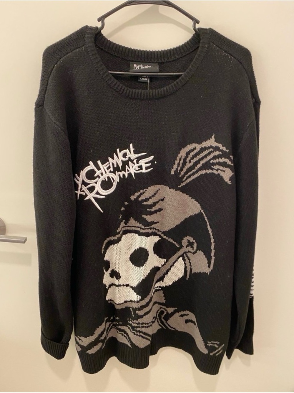 My Chemical Romance MCR Black Parade Pepe Graphic Knit Sweater
